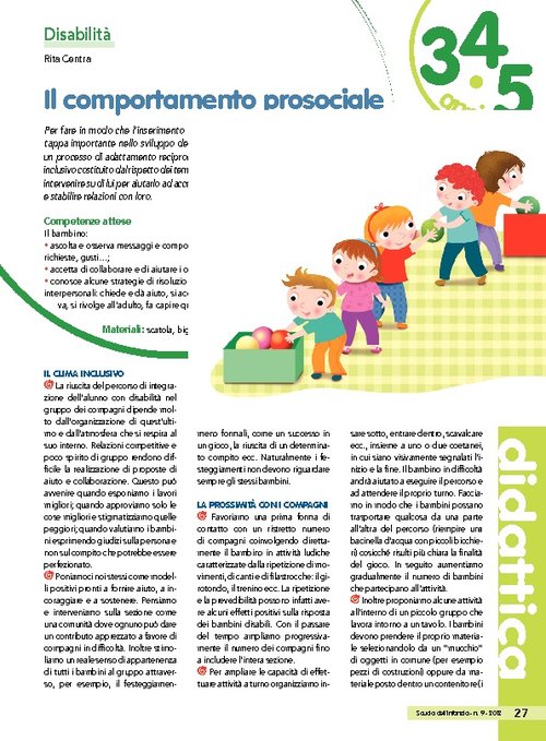 Il comportamento prosociale | Giunti Scuola Il comportamento prosociale | Giunti Scuola