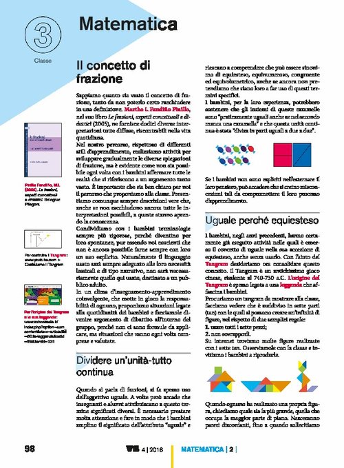 Il concetto di frazione | Giunti Scuola Il concetto di frazione | Giunti Scuola