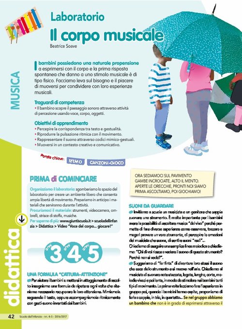 Il corpo musicale | Giunti Scuola Il corpo musicale | Giunti Scuola