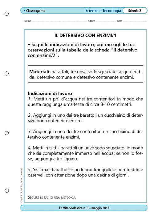 Il detersivo con enzimi/1 | Giunti Scuola Il detersivo con enzimi/1 | Giunti Scuola