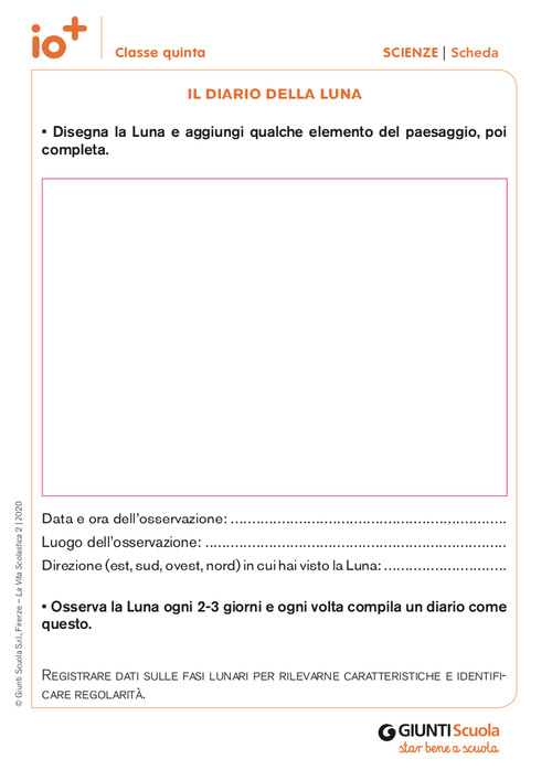 Il diario della Luna | Giunti Scuola Il diario della Luna | Giunti Scuola