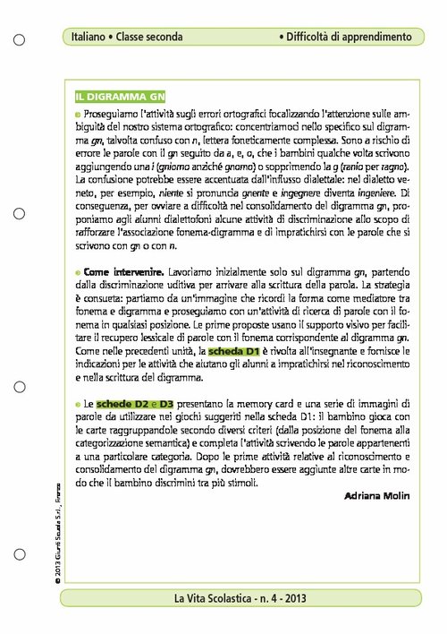 Il digramma GN | Giunti Scuola Il digramma GN | Giunti Scuola