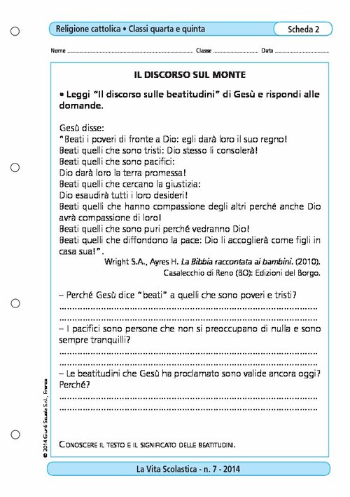 Il discorso sul monte | Giunti Scuola Il discorso sul monte | Giunti Scuola