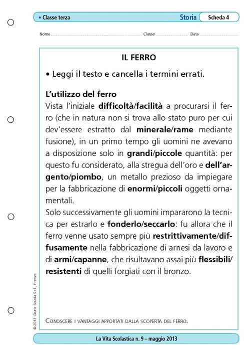 Il ferro | Giunti Scuola Il ferro | Giunti Scuola