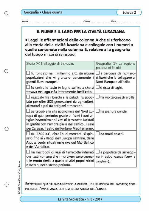 Il fiume e il lago per la civiltà lusaziana | Giunti Scuola Il fiume e il lago per la civiltà lusaziana | Giunti Scuola