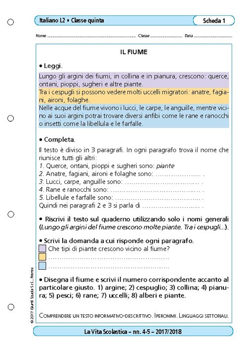 Il fiume | Giunti Scuola Il fiume | Giunti Scuola