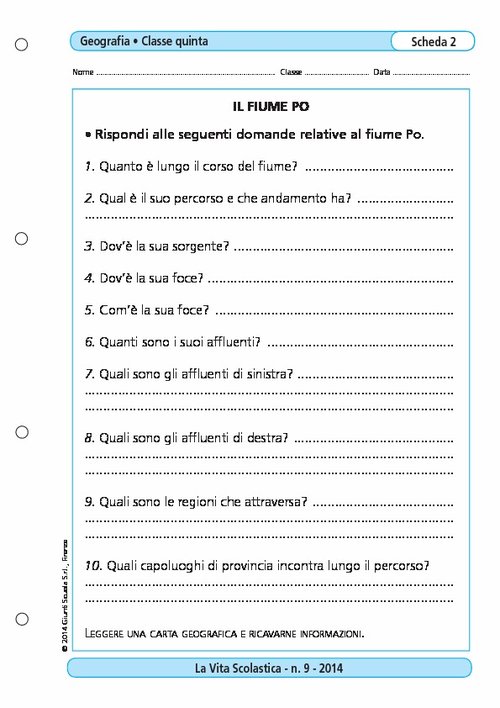 Il fiume Po | Giunti Scuola Il fiume Po | Giunti Scuola