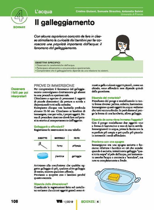 Il galleggiamento | Giunti Scuola