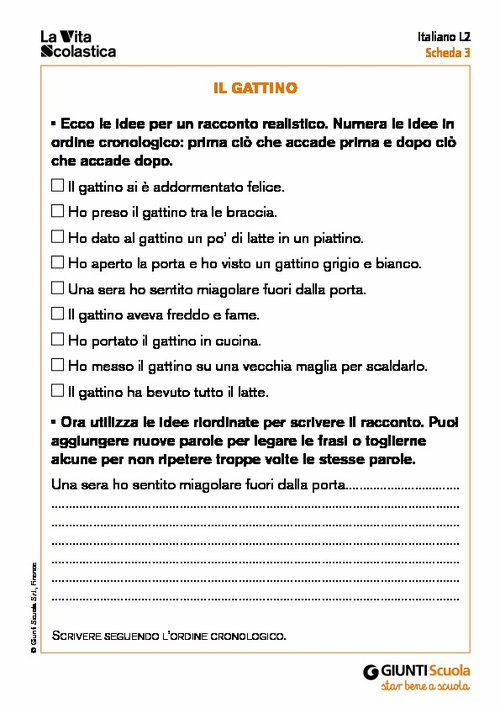 Il gattino | Giunti Scuola Il gattino | Giunti Scuola