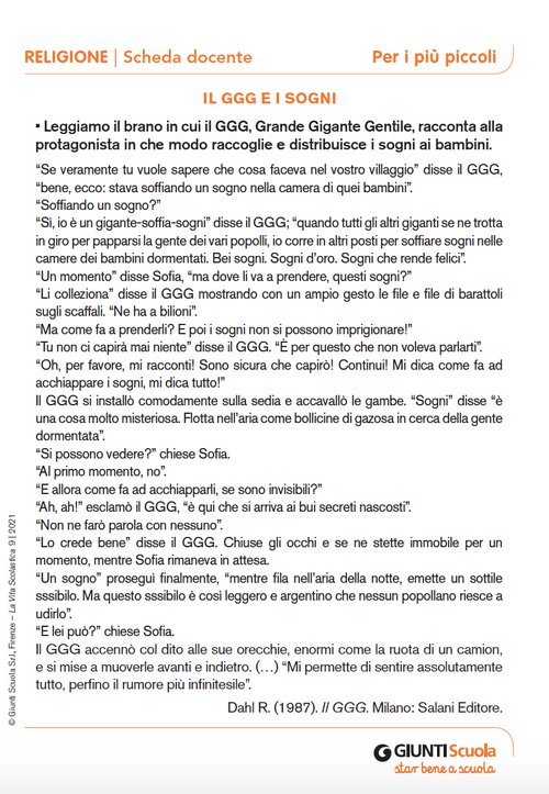 Il GGG e i sogni - Il GGG e i sogni