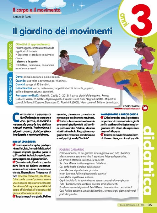 Il giardino dei movimenti | Giunti Scuola Il giardino dei movimenti | Giunti Scuola