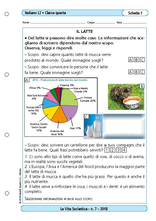 Il latte | Giunti Scuola Il latte | Giunti Scuola