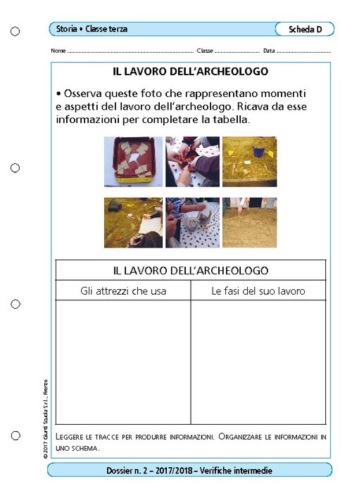 Il lavoro dell'archeologo | Giunti Scuola Il lavoro dell'archeologo | Giunti Scuola