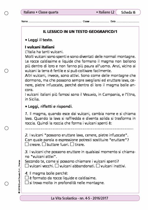Il lessico in un testo geografico/1 | Giunti Scuola Il lessico in un testo geografico/1 | Giunti Scuola