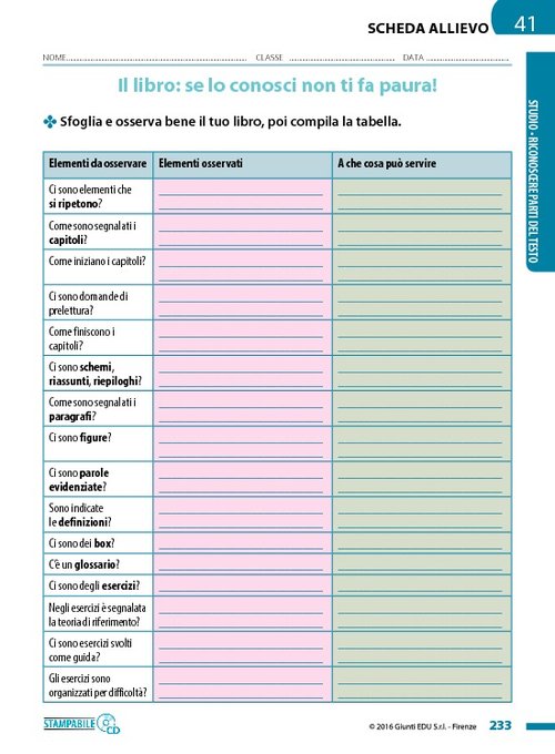 Il libro: se lo conosci non ti fa paura! | Giunti Scuola Il libro: se lo conosci non ti fa paura! | Giunti Scuola