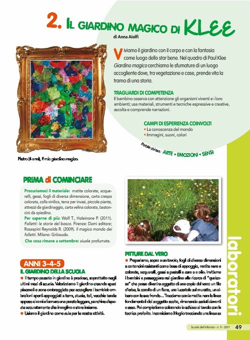 Il magico giardino di Klee | Giunti Scuola