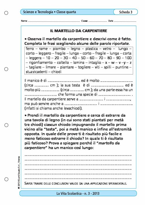 Il martello da carpentiere | Giunti Scuola Il martello da carpentiere | Giunti Scuola