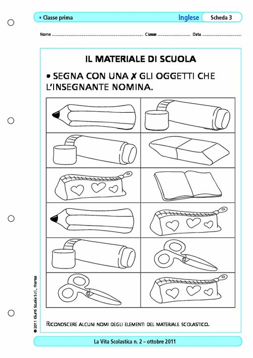 Il materiale di scuola - Il materiale di scuola