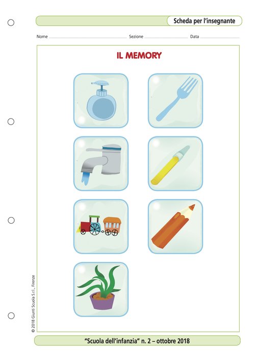 Il memory | Giunti Scuola Il memory | Giunti Scuola