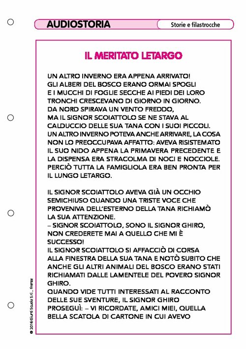 Il meritato letargo - testo | Giunti Scuola Il meritato letargo - testo | Giunti Scuola