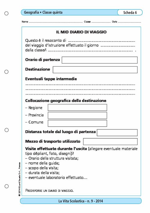 Il mio diario di viaggio | Giunti Scuola Il mio diario di viaggio | Giunti Scuola