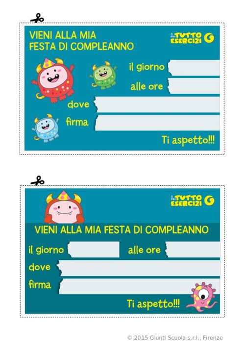 Il mio Tutto Esercizi - Inviti | Giunti Scuola