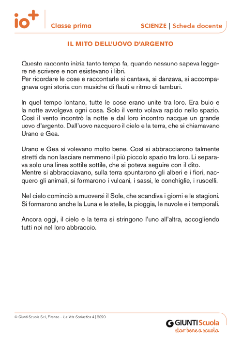 Il mito dell'uovo d'argento | Giunti Scuola Il mito dell'uovo d'argento | Giunti Scuola
