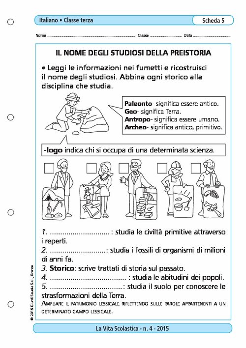 Il nome degli studiosi della Preistoria | Giunti Scuola Il nome degli studiosi della Preistoria | Giunti Scuola