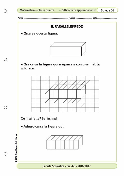 Il parallelepipedo | Giunti Scuola