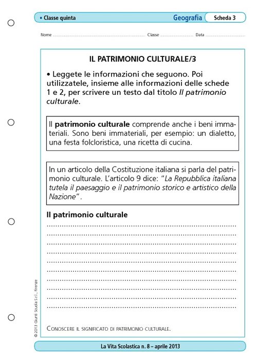 Il patrimonio culturale/3 | Giunti Scuola Il patrimonio culturale/3 | Giunti Scuola