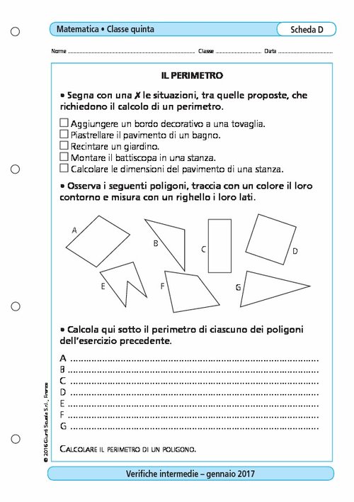Il perimetro | Giunti Scuola Il perimetro | Giunti Scuola