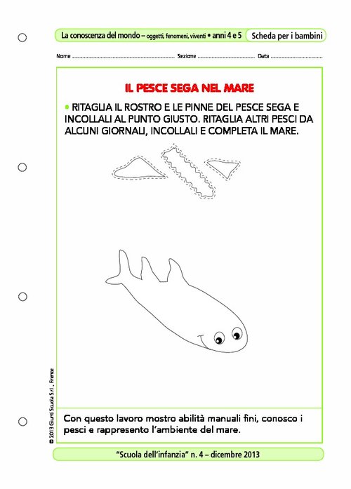 Il pesce sega nel mare | Giunti Scuola Il pesce sega nel mare | Giunti Scuola