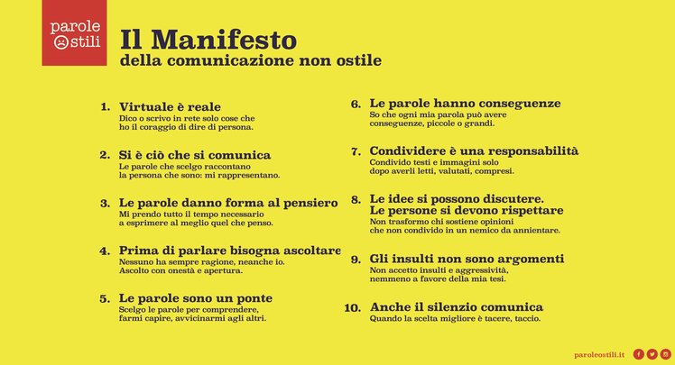 Il peso delle parole. Leggiamo il "Manifesto della comunicazione non ostile" | Giunti Scuola