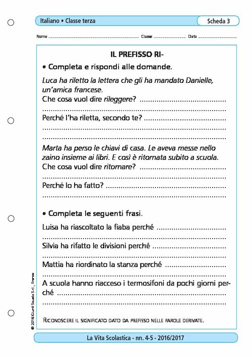 Il prefisso RI- | Giunti Scuola
