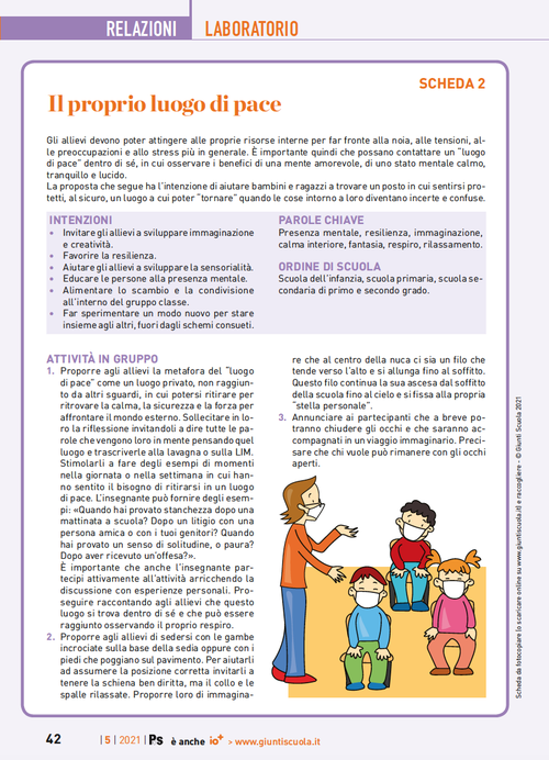 Il proprio luogo di pace | Giunti Scuola Il proprio luogo di pace | Giunti Scuola