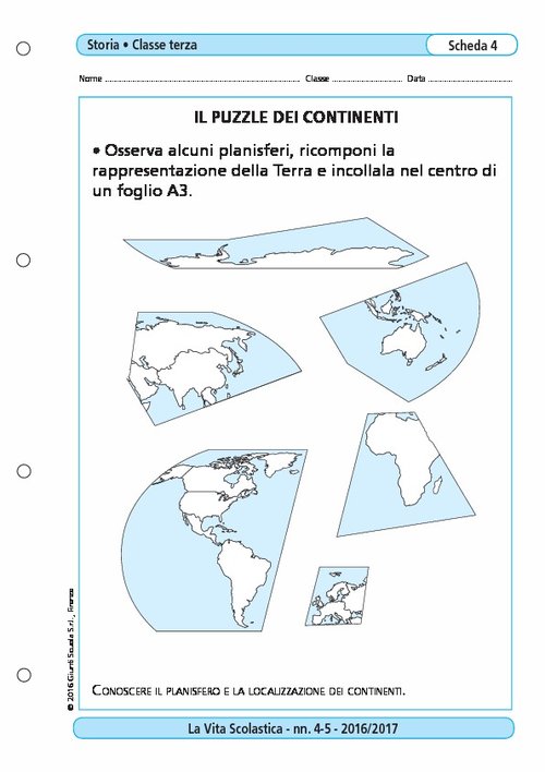 Il puzzle dei continenti | Giunti Scuola