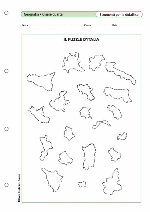 Il puzzle d'Italia | Giunti Scuola Il puzzle d'Italia | Giunti Scuola