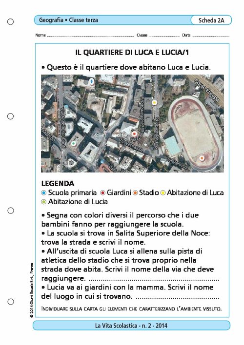 Il quartiere di Luca e Lucia/1 | Giunti Scuola