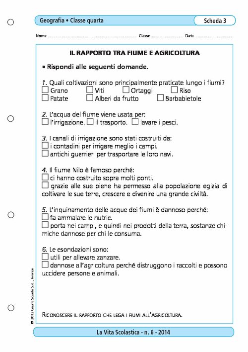 Il rapporto tra fiume e agricoltura | Giunti Scuola Il rapporto tra fiume e agricoltura | Giunti Scuola
