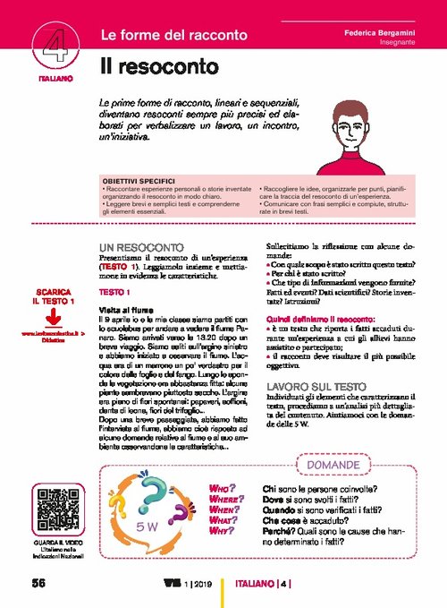 Il resoconto | Giunti Scuola Il resoconto | Giunti Scuola