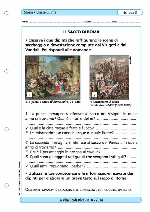 Il sacco di Roma | Giunti Scuola Il sacco di Roma | Giunti Scuola