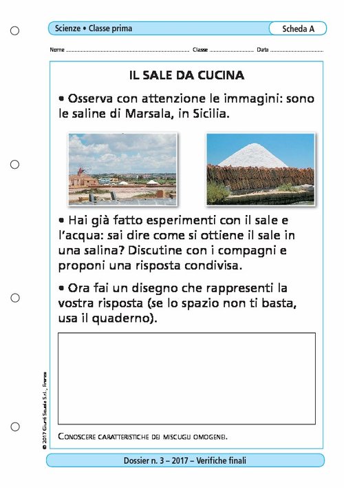 Il sale da cucina | Giunti Scuola Il sale da cucina | Giunti Scuola