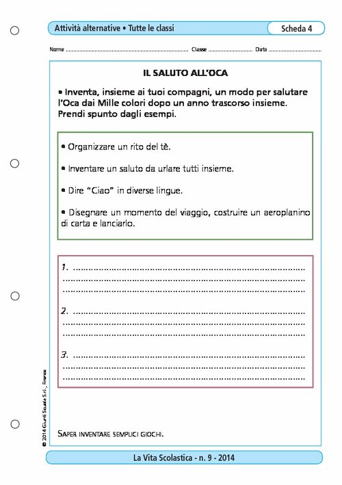 Il saluto dell'oca | Giunti Scuola Il saluto dell'oca | Giunti Scuola