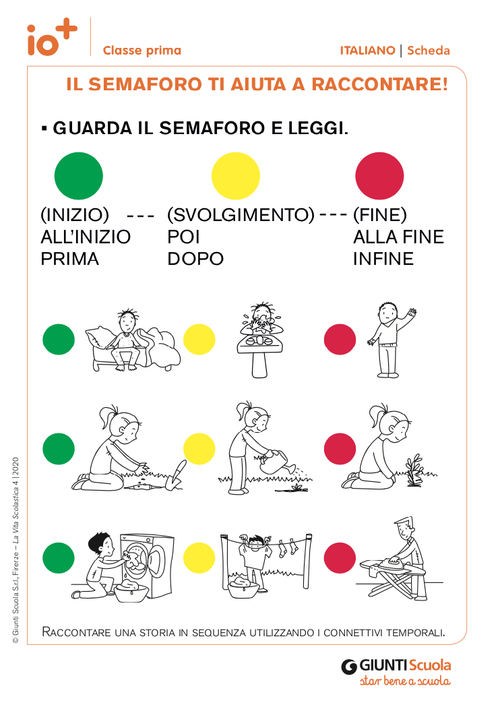 Il semaforo ti aiuta a raccontare! | Giunti Scuola Il semaforo ti aiuta a raccontare! | Giunti Scuola