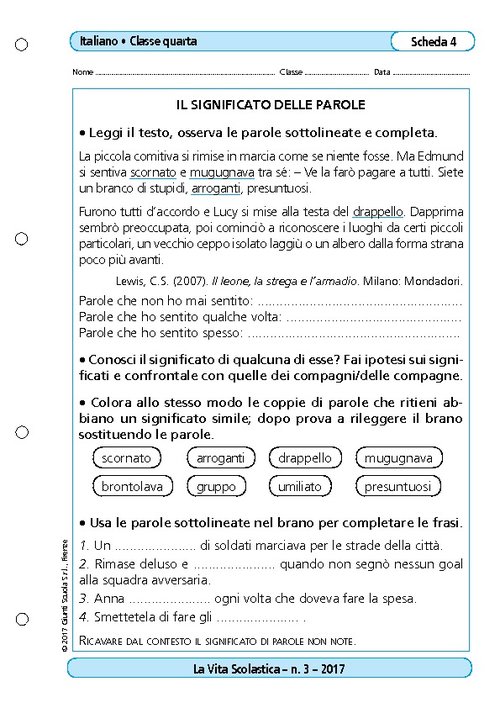 Il significato delle parole | Giunti Scuola Il significato delle parole | Giunti Scuola