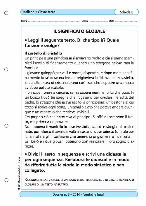 Il significato globale | Giunti Scuola