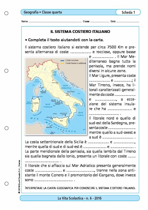 Il sistema costiero italiano | Giunti Scuola