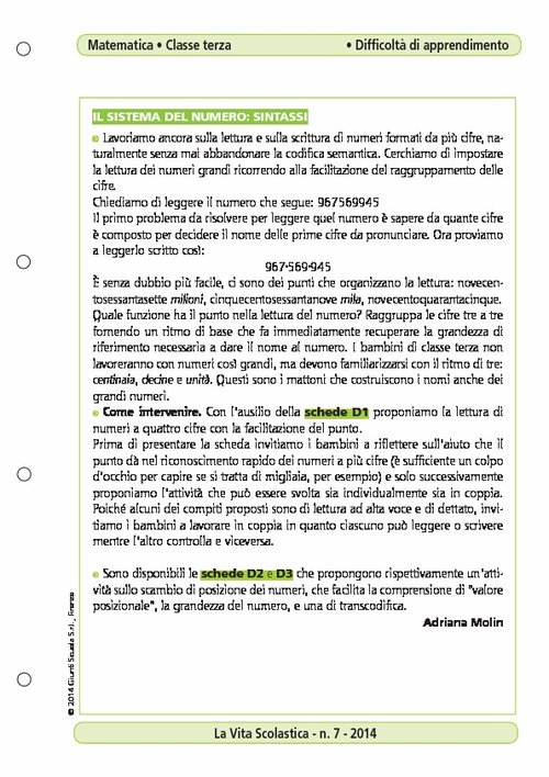 Il sistema del numero: sintassi | Giunti Scuola Il sistema del numero: sintassi | Giunti Scuola