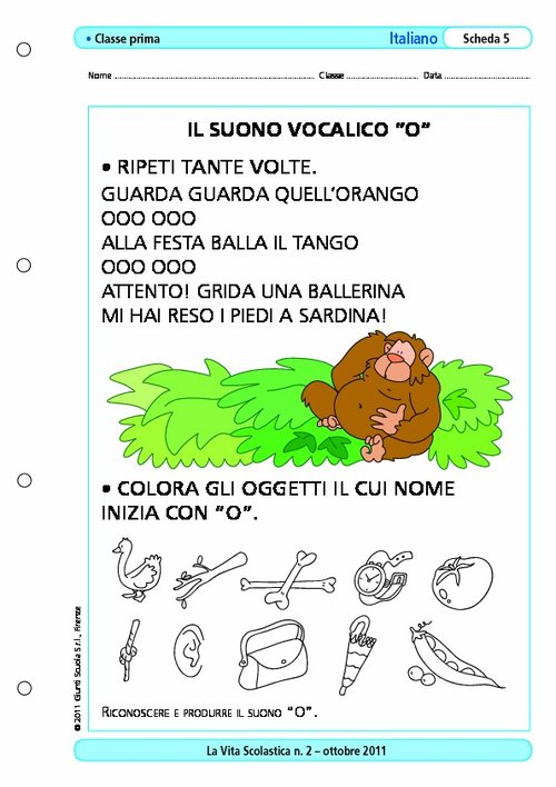 Il suono vocalico "O" | Giunti Scuola Il suono vocalico "O" | Giunti Scuola