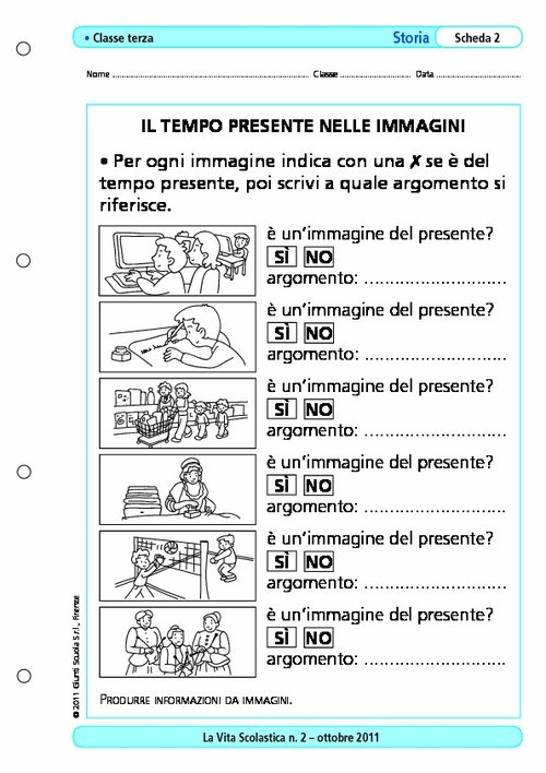 Il tempo presente nelle immagini | Giunti Scuola Il tempo presente nelle immagini | Giunti Scuola